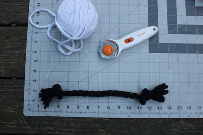 Small Upcycled T-Shirt Rope Toy